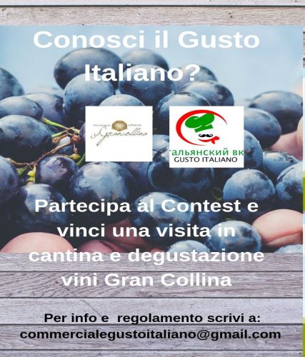 Conosci il gusto italiano? Partecipa al Contest e vieni in cantina
